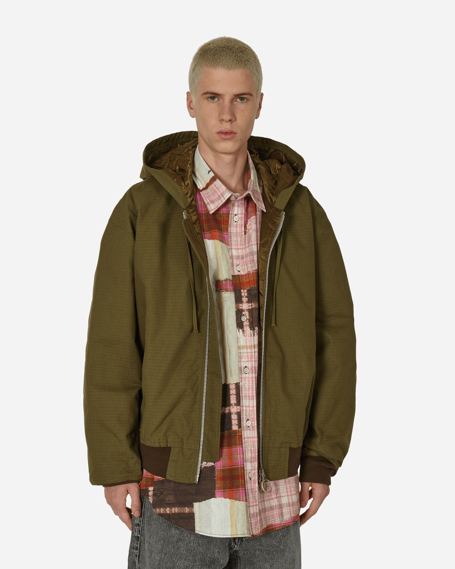 Jakna Acne Studios Ripstop Padded Jacket Zelena | B90754- AB7, 1