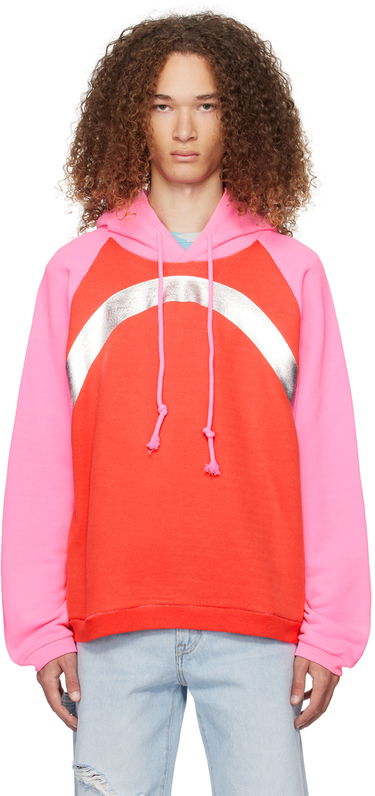 Pulover ERL Rainbow Print Hoodie Rdeča | ERL07T033, 0
