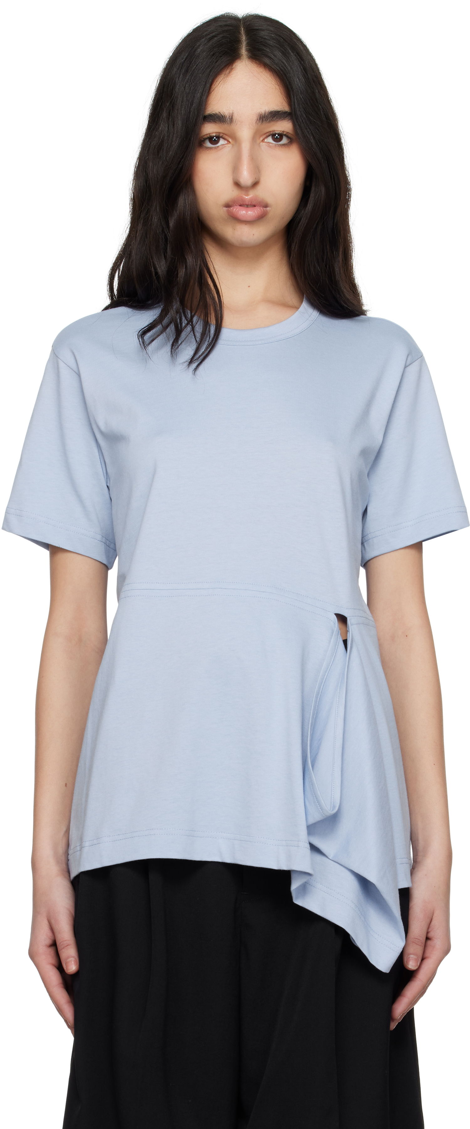 Majica Comme des Garçons Comme des Garçons Shirt Open Loop T-Shirt Modra | FO-T022-051, 0