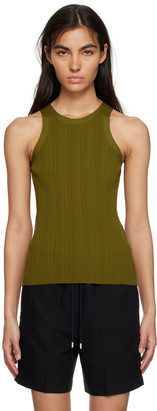 Majica brez rokavov TOTEME Seamless Tank Top Zelena | 232-5057-755