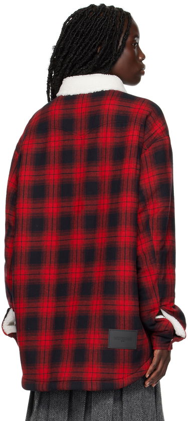 Srajce We11done We11done Check Sherpa Collar Jacket Rdeča | WD-SH3-22-141-U-RD, 2