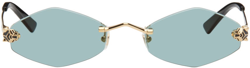 Sončna očala Cartier Oval Sunglasses Turkizna | CT0433S, 0
