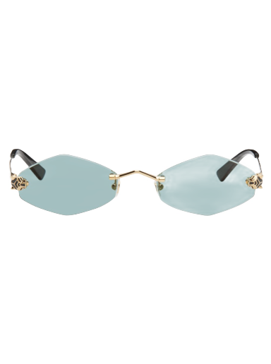 Sončna očala Cartier Oval Sunglasses Turkizna | CT0433S
