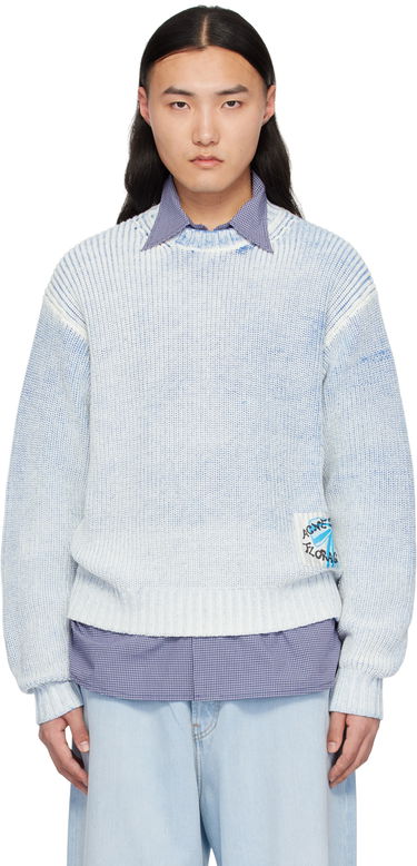 Pleteni pulover Acne Studios Patch Sweater Modra | B60322-, 0
