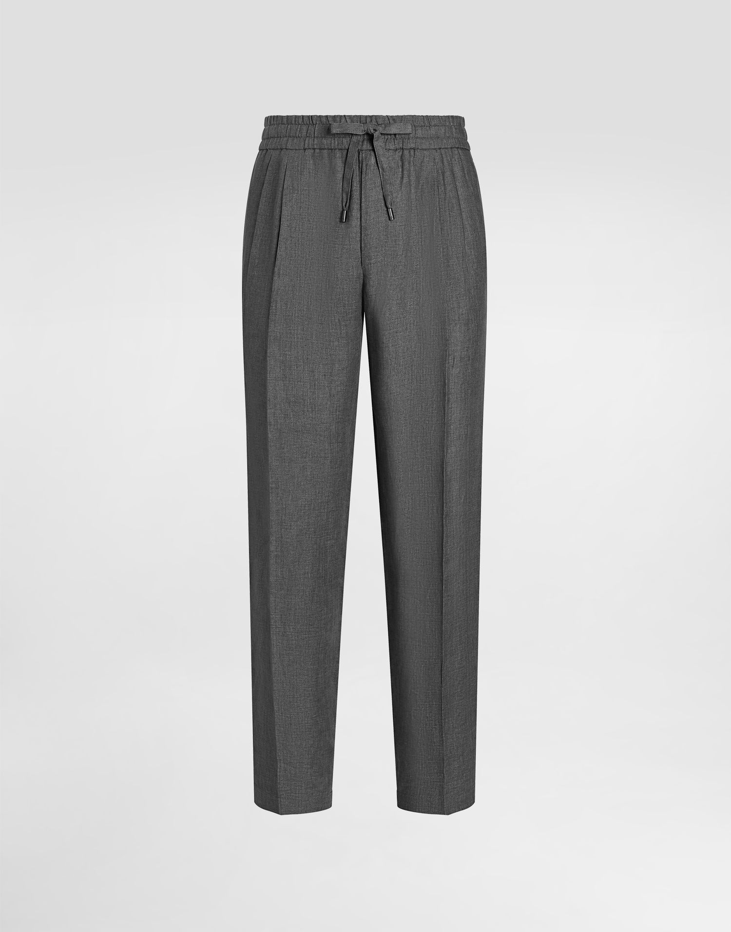 Hlače Dolce & Gabbana Dolce & Gabbana Washed Linen Canvas Jogging Trousers Siva | GP12QZFU4MFN0701, 0