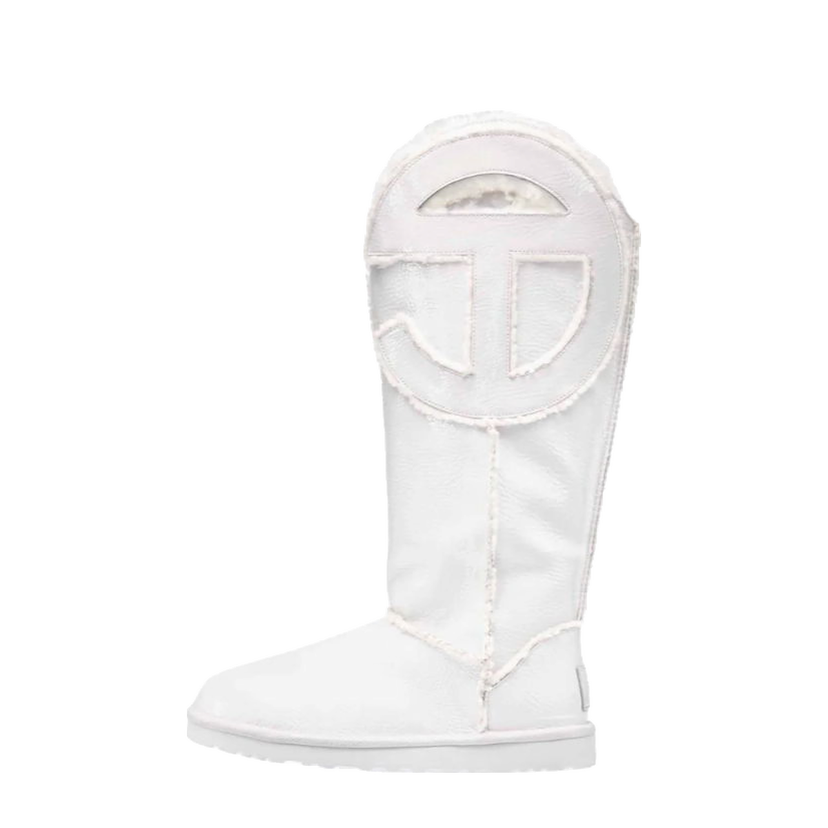 Superge in čevlji UGG Telfar x Logo Tall "Crinkle White" Bela | 1155871-WHT