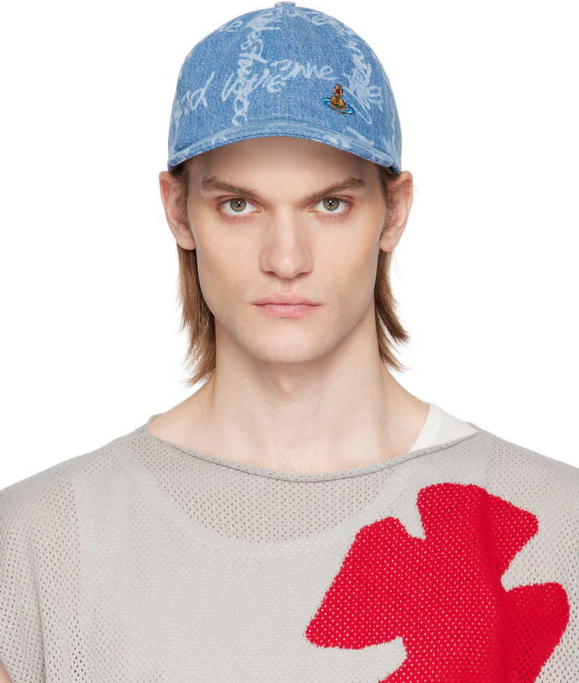 Kapa Vivienne Westwood Vivienne Westwood VW Grid Baseball Cap Modra | 81020019-W014I-