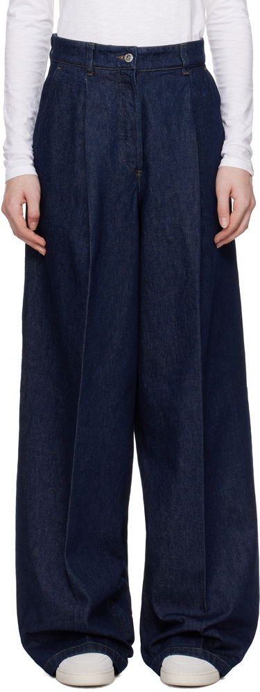 Kavbojke A.P.C. Anastasia Barbieri Edition Azzurra Wide Leg Jeans Mornarica | COHEX-F08489, 0