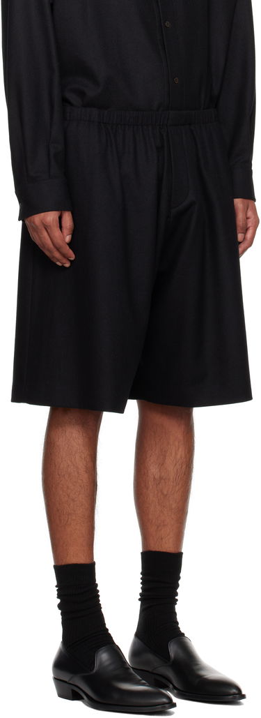 Kratke hlače The Row Aimir Black Wool Shorts Črna | 779-W3301, 1