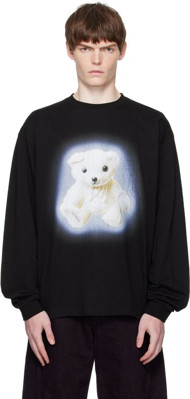 Majica We11done We11done Glow Teddy Long Sleeve T-Shirt Črna | WD-TT2-25-775-U-BK, 0