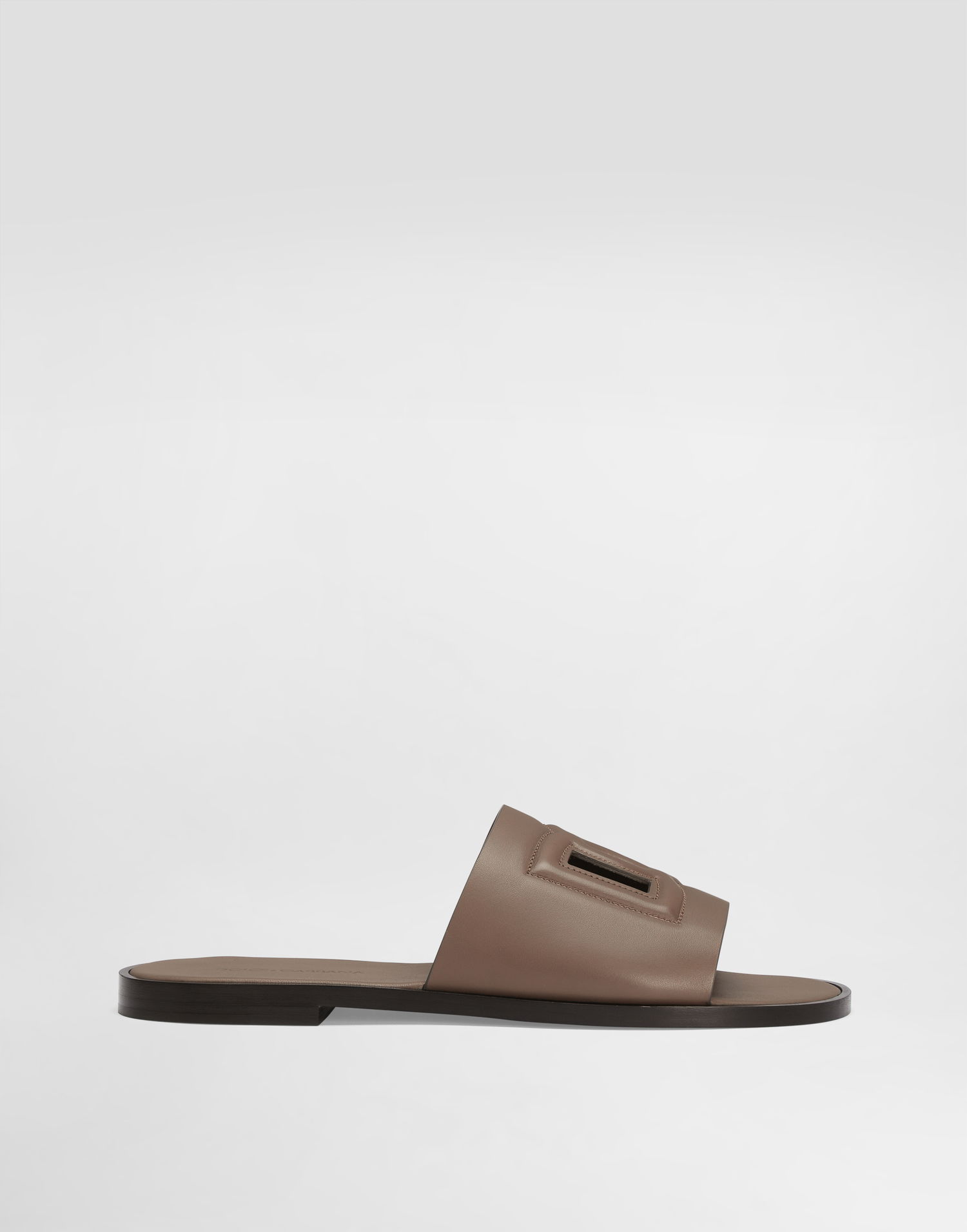 Modni dodatki Dolce & Gabbana Dolce & Gabbana Calfskin Slides Bež | A80397AO6028K327, 0