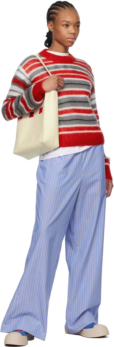 Hlače Marni Marni Loose Striped Trousers Modra | PAMA0071S1 UTC455, 3