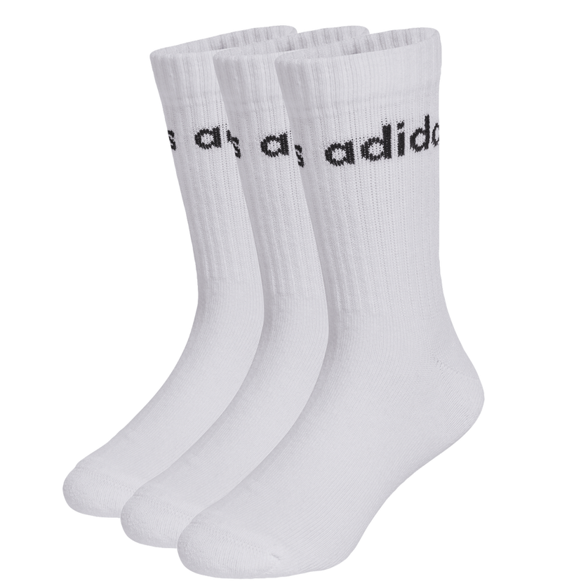 Nogavice adidas Originals Kids' Linear Crew Socks - 3 Pairs Bela | JX6595