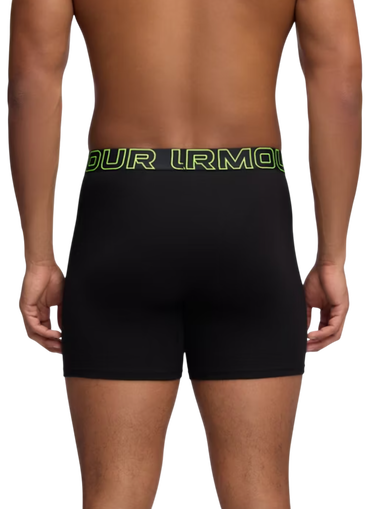 Boksarice Under Armour Performance Cotton Boxer Briefs, 6-Inch Inseam, 3-Pack Črna | 1383889-004, 4