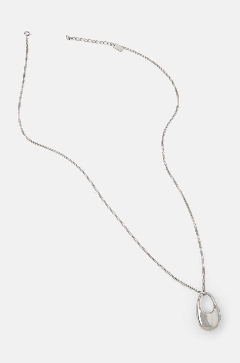 Ogrlica Coperni Silver-Tone Pendant Necklace Kovinski | COPBI12725