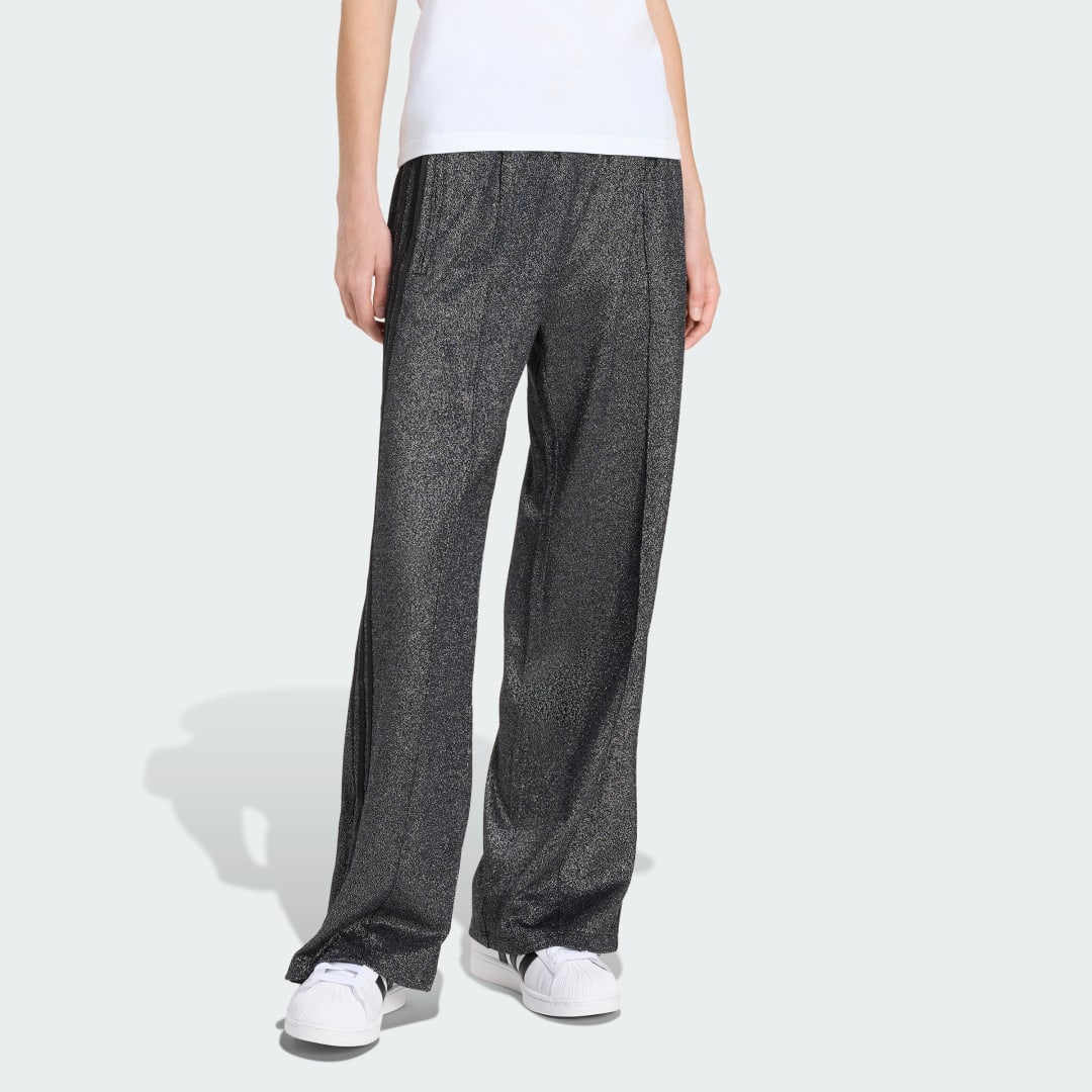 Hlače adidas Performance adidas Originals Firebird Lurex® Wide Leg Pants Črna | KS7809, 0