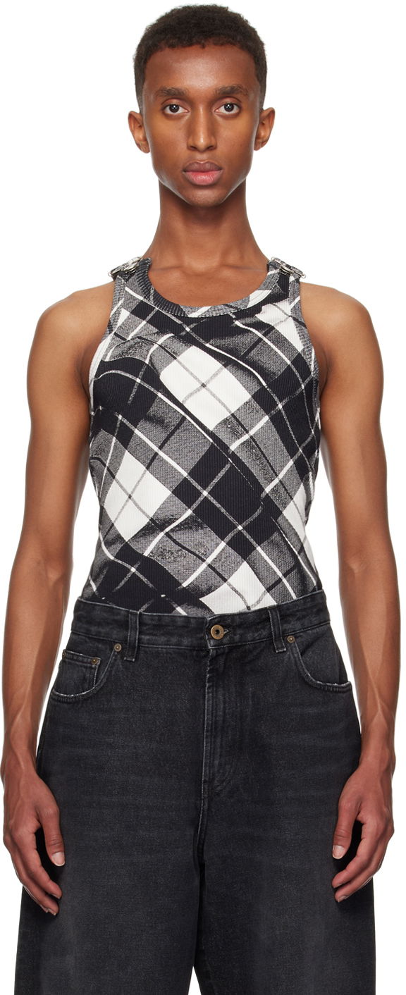 Majica brez rokavov Jean Paul Gaultier Jean Paul Gaultier Salopette Detail Tank Top Črna | 24/31-F-DB042-J565-000201