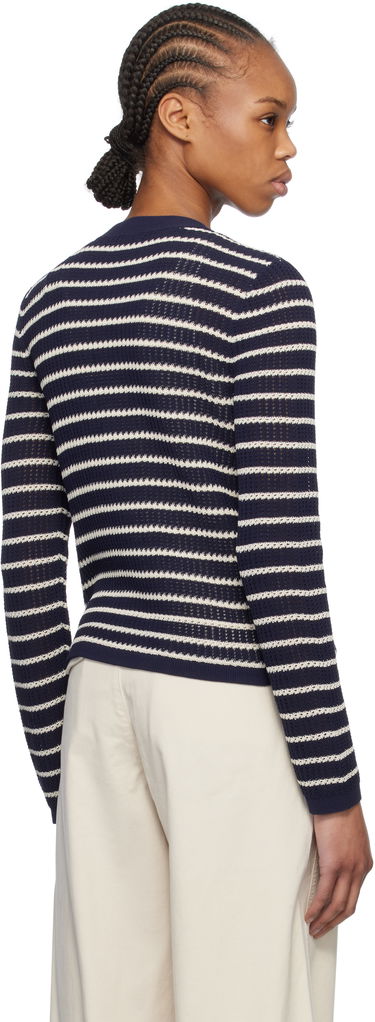 Pleteni pulover rag & bone rag & bone Viola Stripe Cardigan Mornarica | WAS24S042TG42, 2