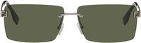 Rectangular Rimless Sky Eyewear with Monogram Temples