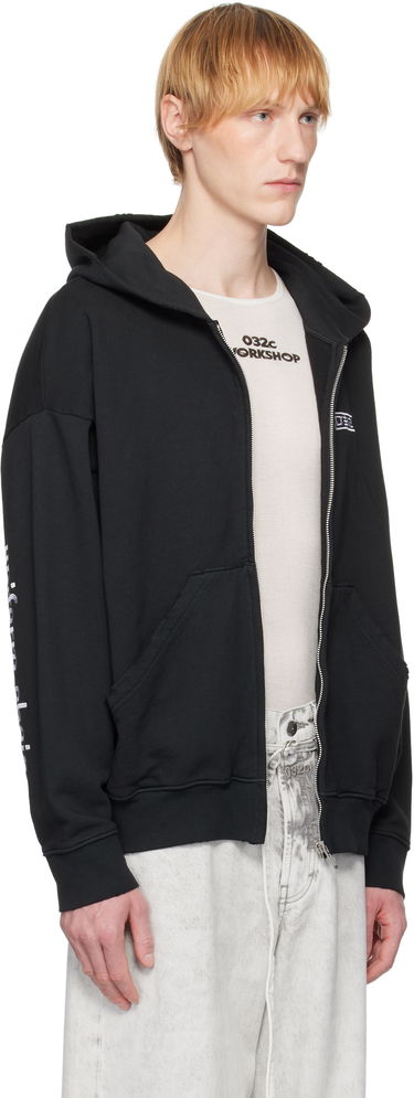 Pulover 032C 032c "Routine" Zip-Up Hoodie Črna | S25-URC-0841-050, 1