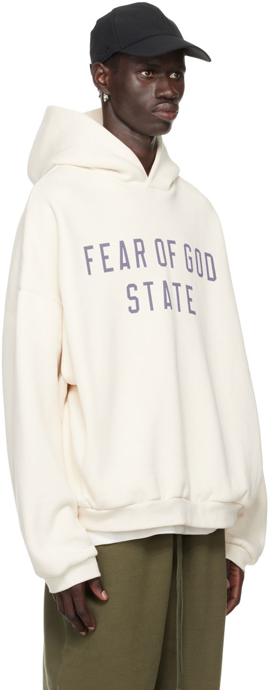 Pulover Fear of God Essentials Logo Print Hoodie Bela | 192BT246252F, 1