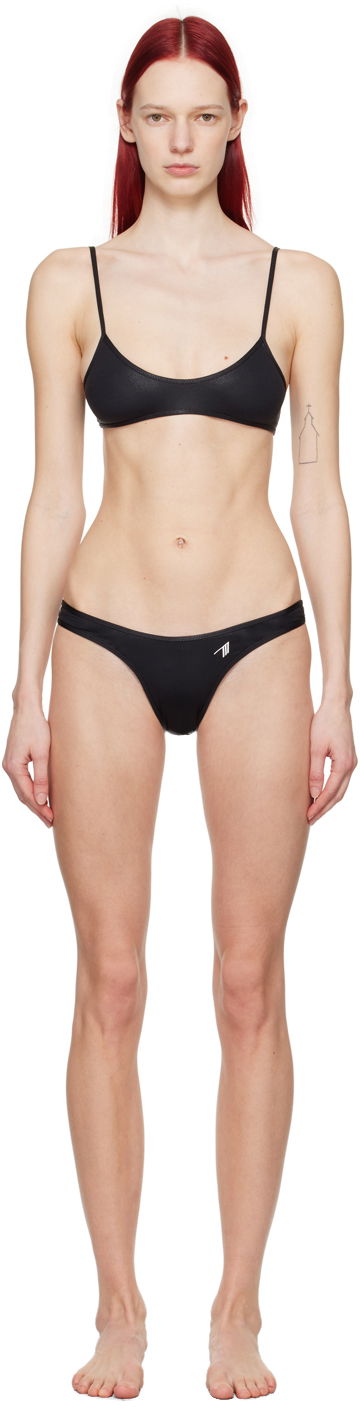 Kopalke The Attico Attico Scoop Neck Bikini Črna | 243WBB90 PA63