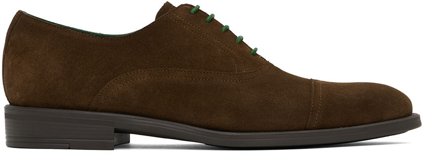 Oblačila Paul Smith PS Paul Smith Connery Suede Oxfords Rjava | M2S-CNN02-NSUE-66, 0