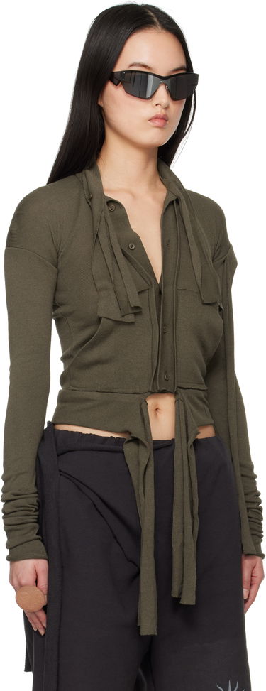 Srajce Ottolinger Ottolinger Extended Trim Cardigan Zelena | 10560030601, 1