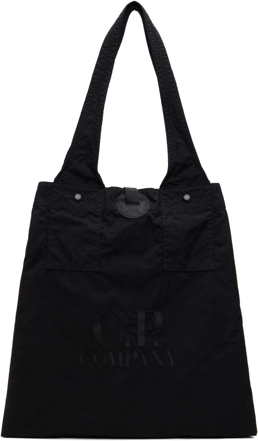 Tote bag C.P. Company Twill Left Hand Logo Tote Bag Črna | 18CMAC054A-110305G