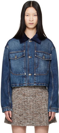Denim Jacket with Collar