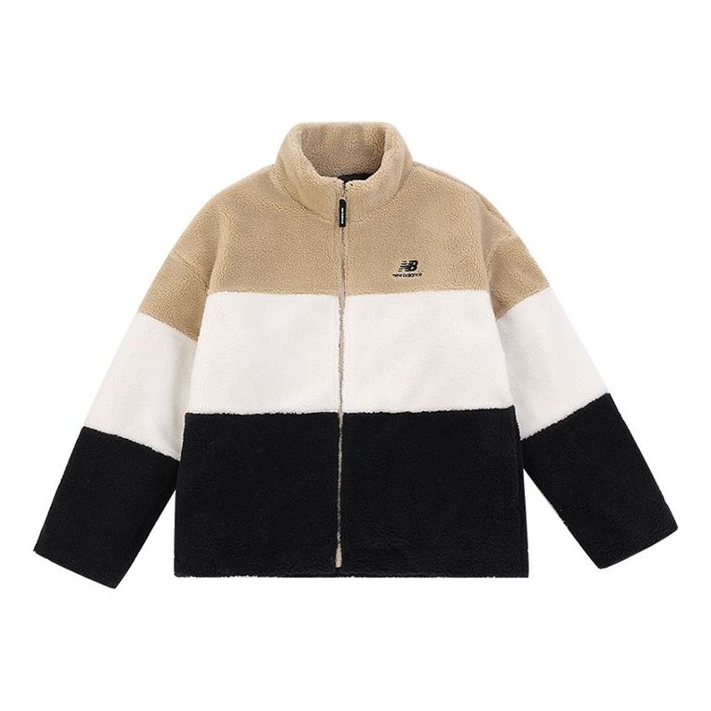 Pulover New Balance Plus Colorblock Patch Detail Teddy Jacket Rjava | 6DC44823-BEI