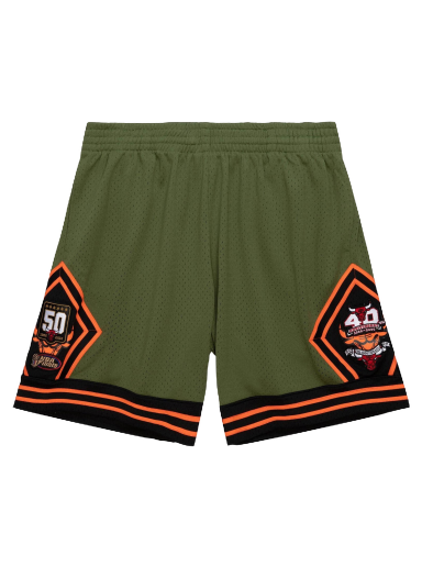 Kratke hlače Mitchell & Ness Flight Chicago Bulls 1997 Swingman Shorts Zelena | SMSH4848-CBU97PPPDKGN