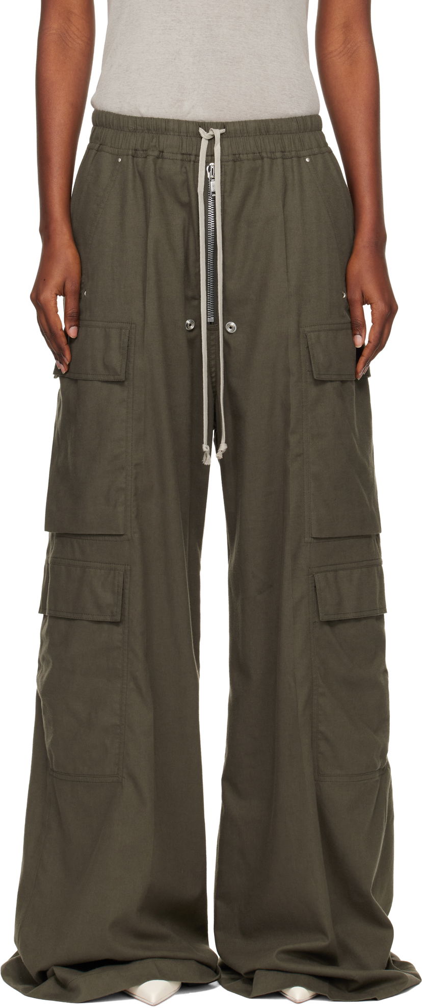 Cargo hlače Rick Owens Concordians Cargobelas Cargo Trousers Zelena | RP02E4327 FLW