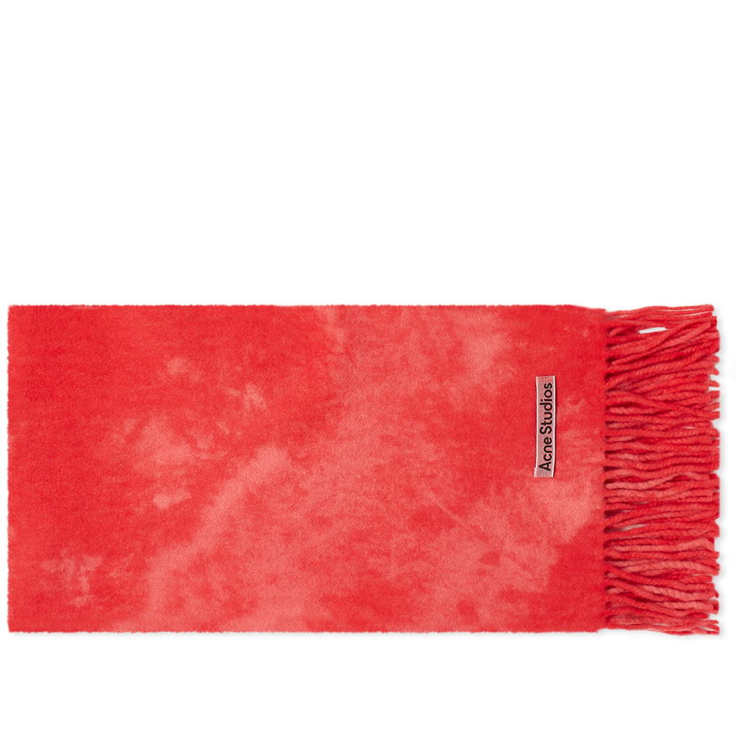 Šala Acne Studios Canada Narrow Tie Dye Scarf "Bright Pink" Rdeča | CA0297-ACV