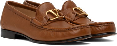 Nega čevljev Valentino Valentino Garavani VLogo Signature Buffalo Loafers Rjava | 6W2S0LM0EWV, 3