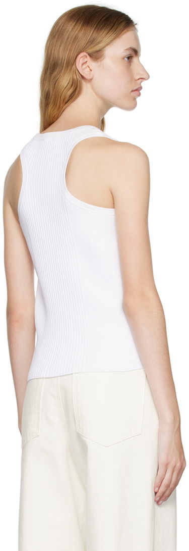 Majica brez rokavov We11done We11done Racer Back Tank Top Bela | WD-KT3-22-603-W-WH, 2