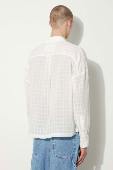 Srajce Stampd STAMPD Cropped Oversized Buttondown Shirt Bela | SLA.M3320BD.WHT, 2