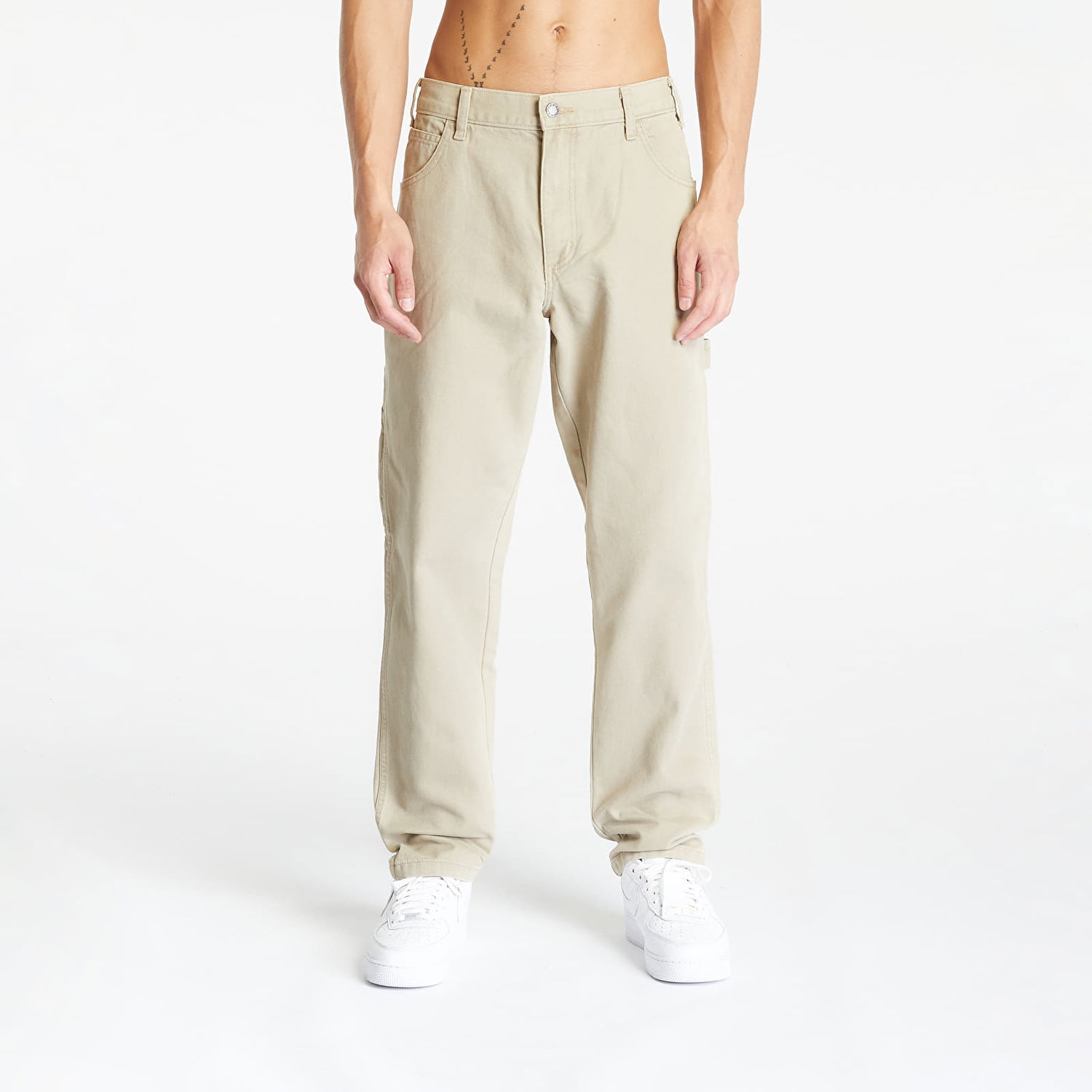 Hlače Dickies Duck Canvas Carpenter Trousers Stone Washed Desert Sand Bež | DK0A4XIFF021, 0