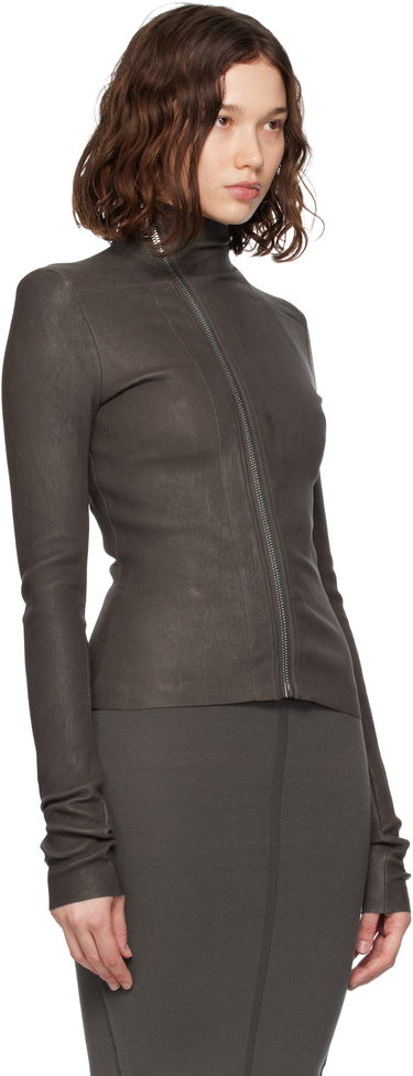 Jakna Rick Owens Rick Owens Gary Leather Jacket Črna | RP02E4701 LSV, 4