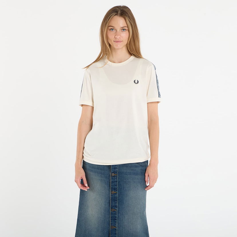 Majica Fred Perry Fred Perry Contrast Tape Ringer T-Shirt Bela | M4613 729