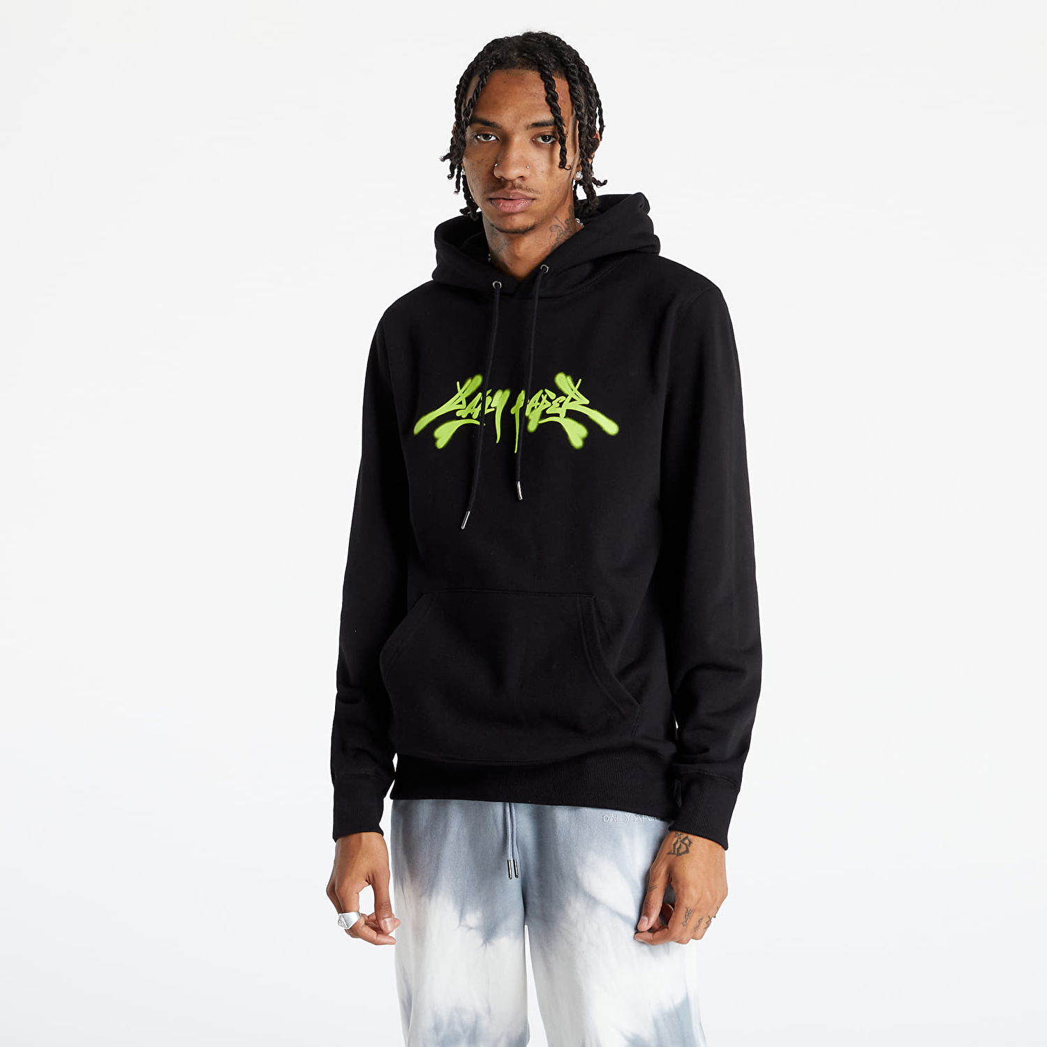 Pulover DAILY PAPER Lyell Hoodie Črna | 2121008, 0