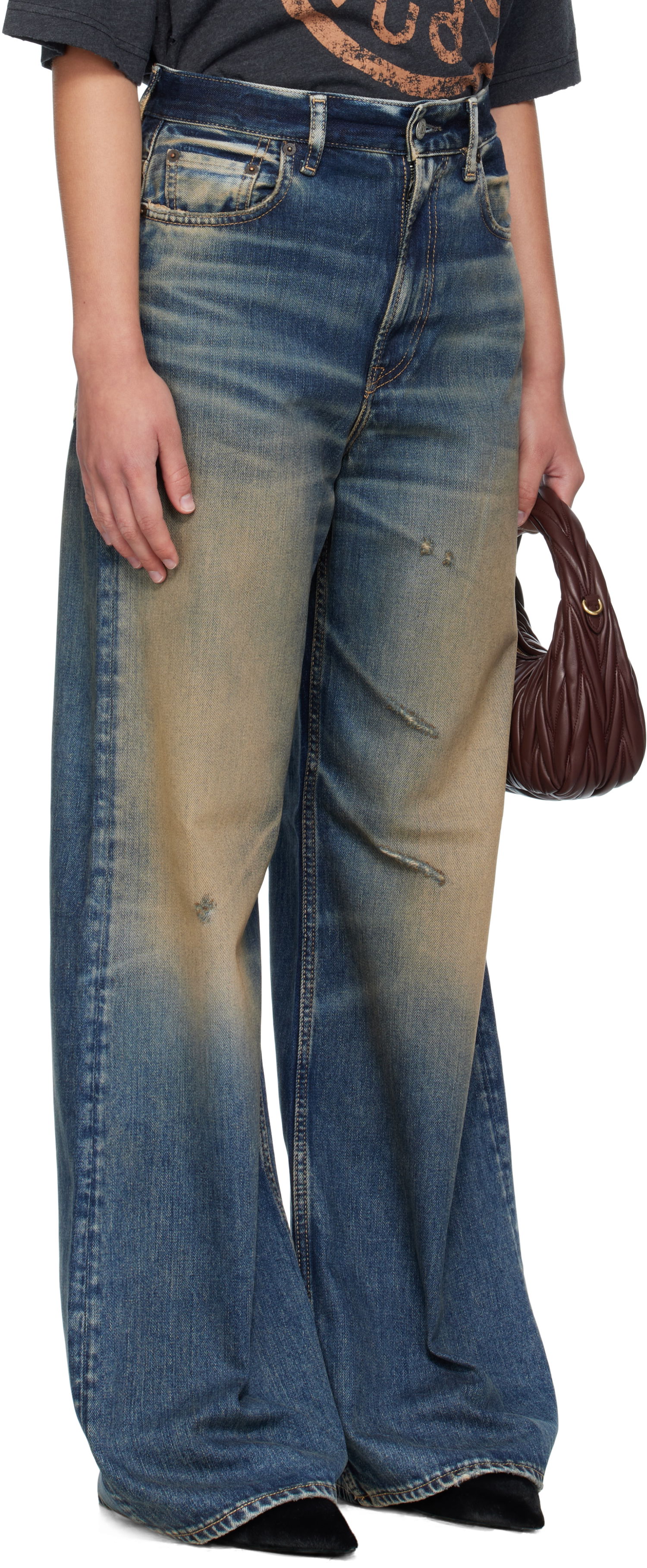 Kavbojke Acne Studios Acne Studios Regular-Fit 2022F Jeans Modra | A00543-, 1