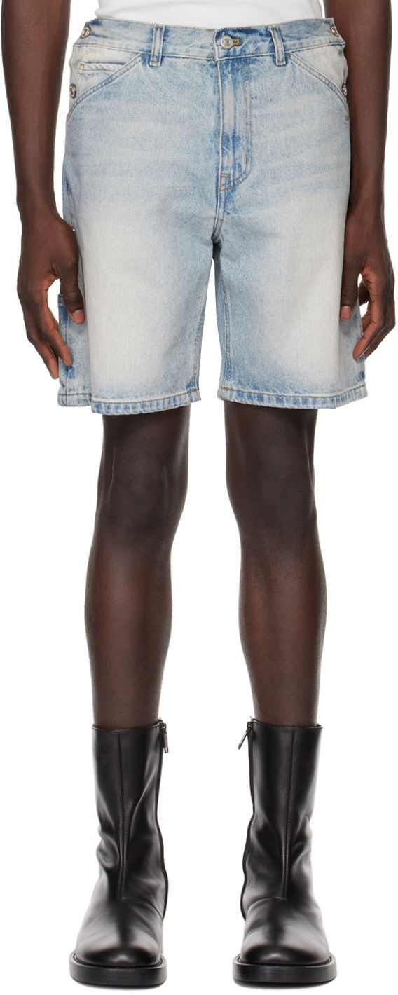Kratke hlače Courrèges Sailor Denim Shorts Modra | 124DSH026DE0016