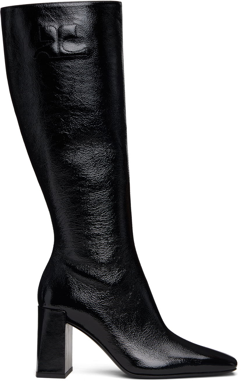 Superge in čevlji Courrèges Courrèges Heritage Shadow Tall Boots Črna | 325SBT061CR0043
