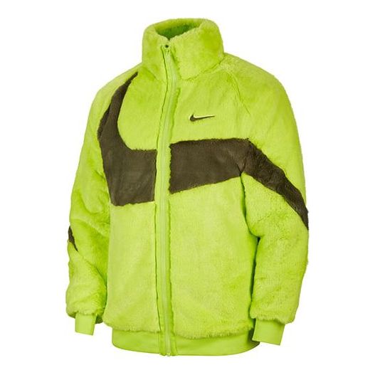 Bomber jakna Nike Sportswear Swoosh Faux Fur Jacket Zelena | DH6685-322