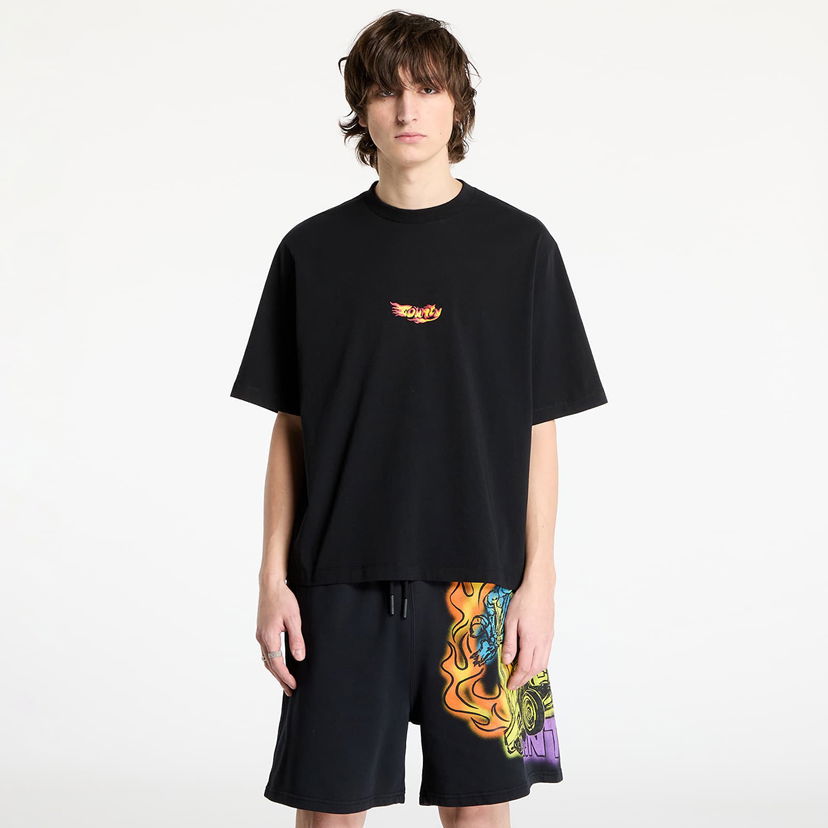 Majica Marcelo Burlon Marcelo Burlon County Flame Boxy T-Shirt Črna | CMAA05AS25JER0071025