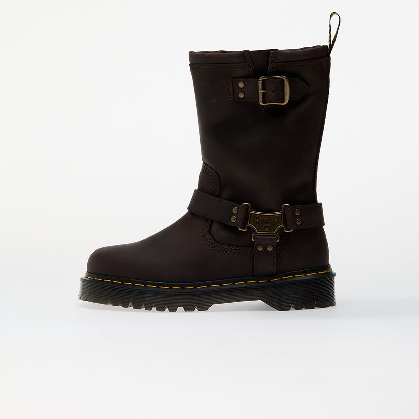 Superge in čevlji Dr. Martens Anistone Hi Burnished Waxy Pull Up Boots Rjava | DM31901201