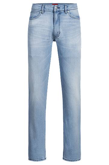 Kavbojke BOSS Slim-Fit Comfort-Stretch Jeans Modra | 50537701