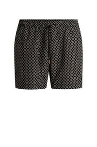 All-Over Print Drawstring Swim Shorts