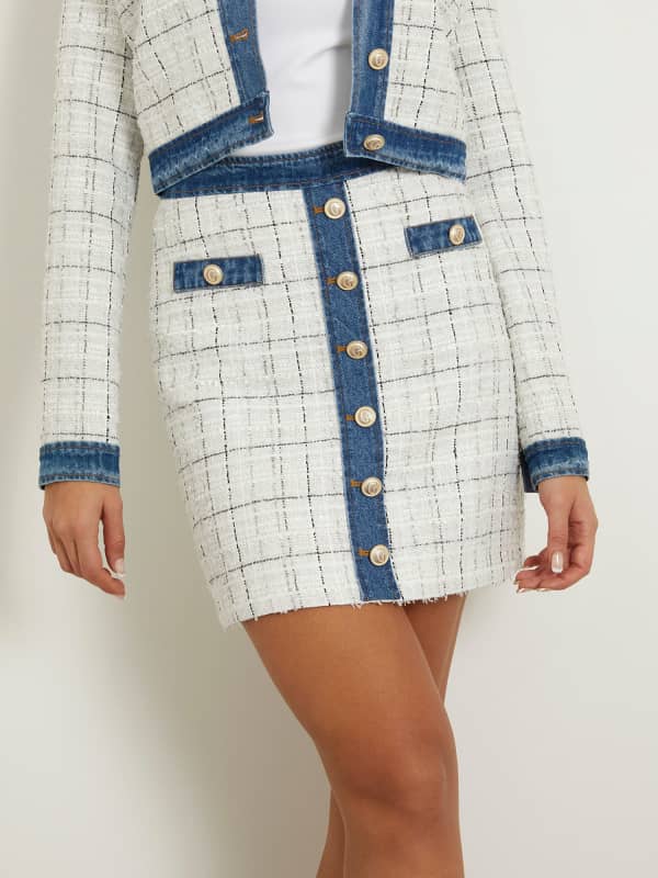 Krila GUESS Tweed Mini Bela | W4GD0LWFWW2
